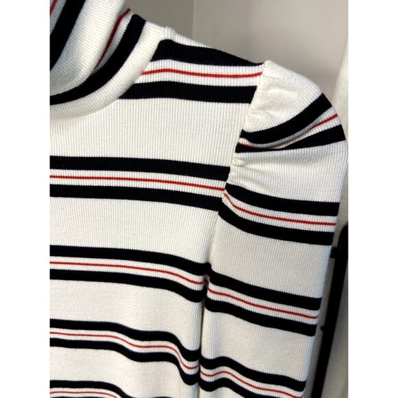 Veronica Beard Cedar Striped Turtleneck Top size XS - Picture 3 of 6
